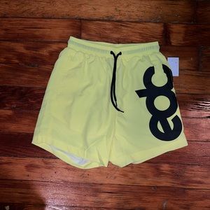 Men’s EDC SWIM SHORTS NEON YELLOW